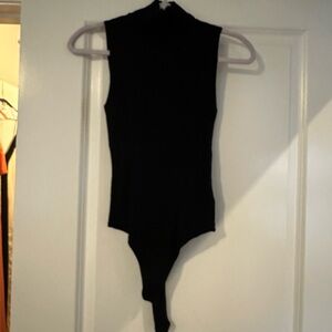 Express Black Sleeveless Bodysuit